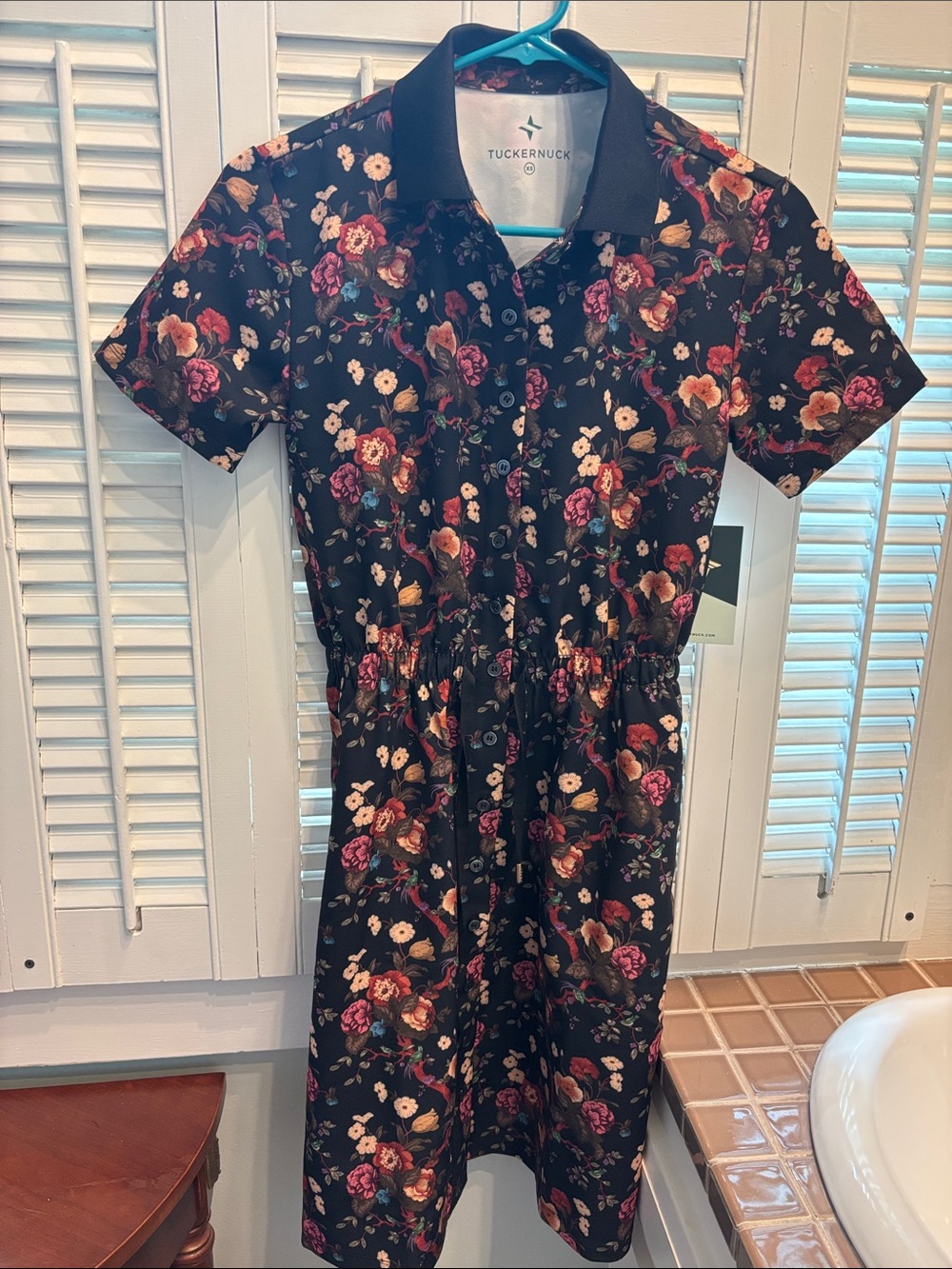 Tuckernuck Baroque Floral Polo Dress NWT